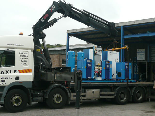 Larger Air Compressor Deliveries