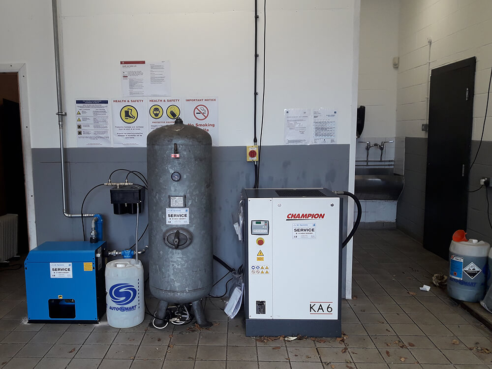 Champion Air Compressors for BMW Tyre Fitting Bay